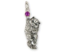 Persian Cat Jewelry Sterling Silver Handmade Persian Cat Chain PS11-SC