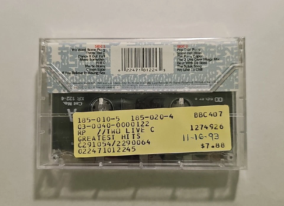 2 Live Crew - The 2 Live Crews Greatest Hits Cassette SEALED - Image 2 of 4