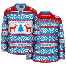 Christmas Winter Blues Ugly Sweater Hockey Jersey