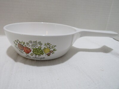 VTG CORNINGWARE SAUCE PAN P-81-B ONE PINT SPICE OF LIFE DESIGN