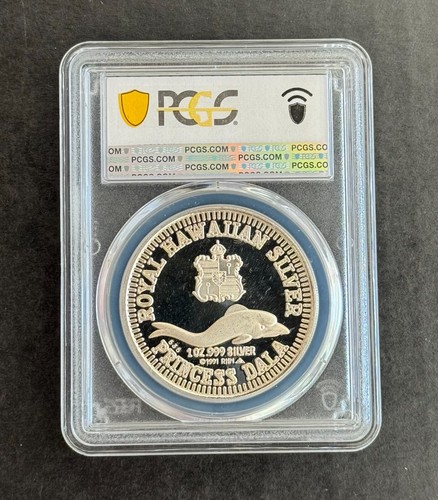 1994 Royal Hawaiian Mint Princess Victoria Silver Dollar - PCGS PR66DCAM Hawaii - Picture 2 of 2