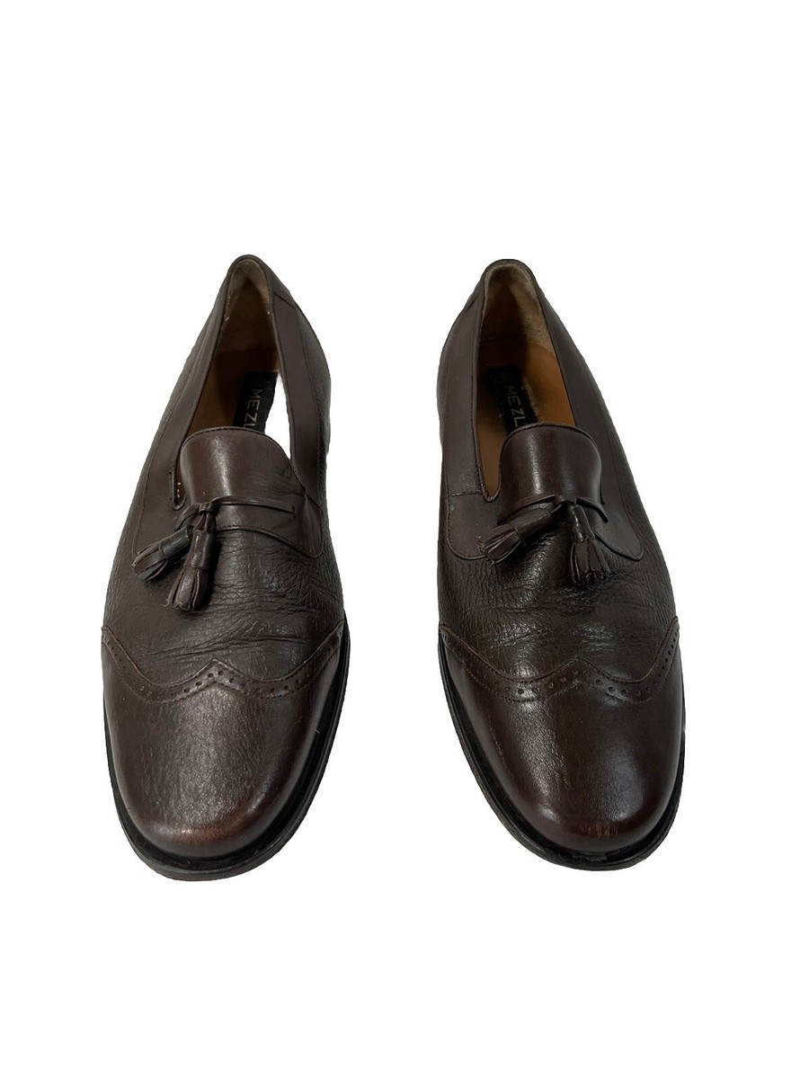 Mezlan Nicholas Tassel Loafers Brown Leather Nicholas Men display picture 3