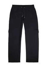 NWT SER.O.YA Mens Owen Knit Wide Leg Cargo Pant Black Size Medium