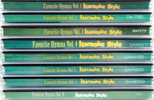 Favorite Hymns Volumes 1-8 SET Karaoke Style NEW CD G Daywind 48 Songs
