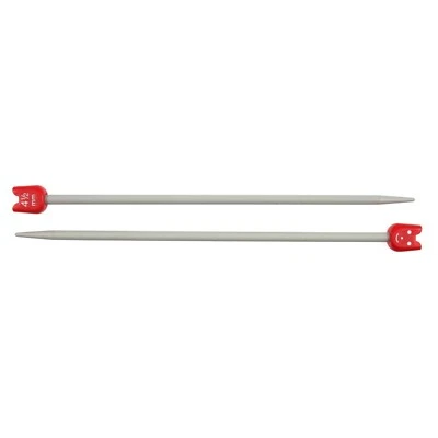 PONY childrens Single Pointed Knitting Needles pins 18cm short length aluminium