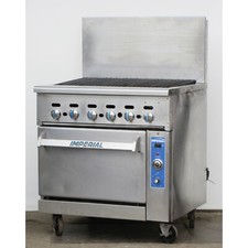 Imperial IR-36BR-C Radiant Broiler Range with Convection Oven Gas, Excel Cond.