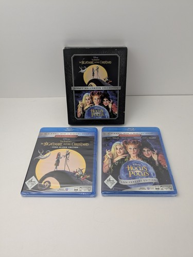 THE NIGHTMARE BEFORE CHRISTMAS HOCUS POCUS HALLOWEEN COLLECTION BLU-RAY BOX SET