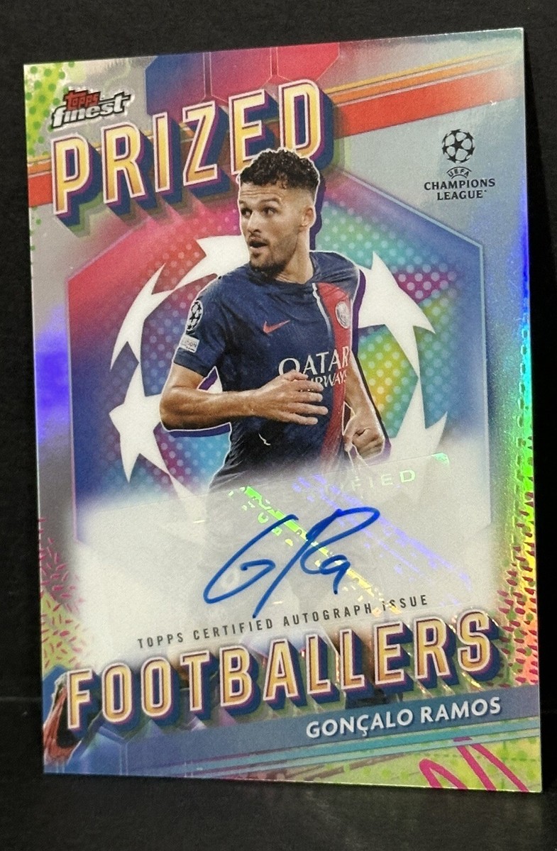 2023-24 Topps Finest UCC PSG Goncalo Ramos Prized Footballer Auto
