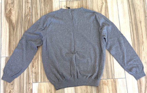 Foxcroft FC Cotton Cashmere V Neck GRAY Sweater Size XL - Picture 3 of 3