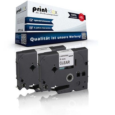 2x Alternative Schriftbänder für Brother TZE121 Farbband TTR - Office Plus Serie