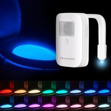 Rechargeable Toilet Night Light with Motion Activated Sensor, 16 Colors LED N...