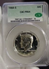 1968 S US Kennedy Half 50c CAC PR64