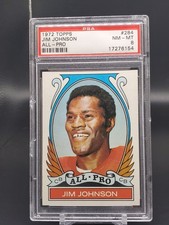 1972 Topps Jim Johnson All Pro San Francisco 49ers #284 PSA 8