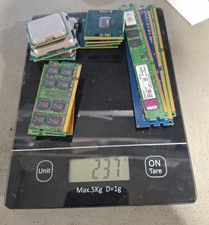 Memory RAM CPU GOLD RECOVERY Computer Parts Precious Metal Scrap 237 Gr