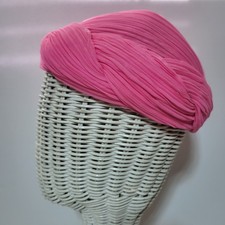 Vintage 1950s Pink Pillbox Hat Lemington Size 22