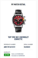Breitling Top Time B01 Chevrolet Corvette AB0176 Red 41mm Automatic Watch + Box 2