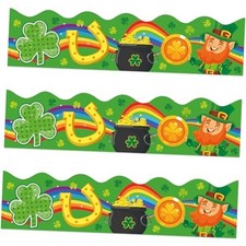 72 Feet St. Patrick's Day Bulletin Board Borders Leprechaun Shamrock Borders