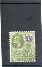 SG 81 MONTSERRAT 3/- MINT ..CAT £20