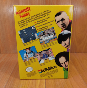 Gem MINTY BOX CIB Three Stooges complete in nintendo nes collector CLEAN lot VGC