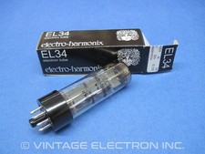 1 electro-harmonix EL34 EL34EH Vacuum Tube - ELECTRO-HARMONIX - RUSSIA 2003