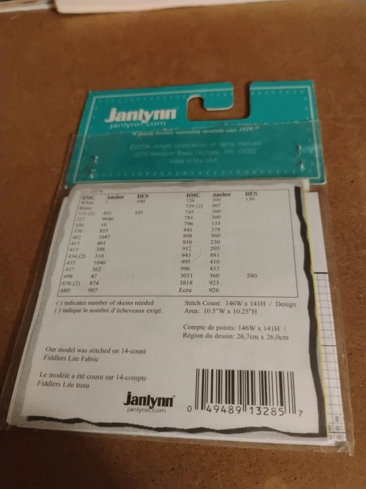 BEAUTIFUL Janlynn's Counted Cross Stitch JUST-a-CHART - Brother Wolf 10½' x 10¼" - Image 4 of 4