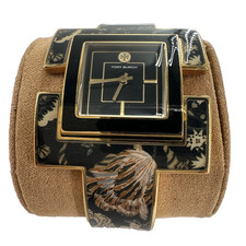 Tory Burch TBW5002 Multi Color Floral Bangle Watch - w/ Box