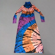 AFRM X Revolve Shalene Mesh Dress W/V Neck Lining Women's XS Blue Halo Placement