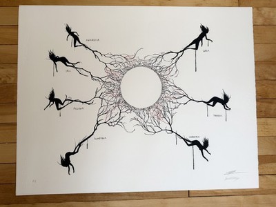 David De La Mano - Seven Deadly Sins - Hand Finished Urban Street Art Print RARE