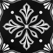 Dureidos Peel and Stick Floor Tiles: Black and White Waterproof Vinyl Floorin...