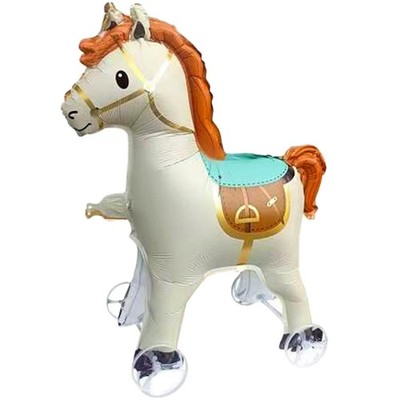 Walking on Wheels Horse Balloons 3D Toys Pony Mylar Foil Balloons Horse Gift ...