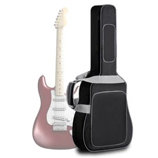39" Electric Guitar Bag 12mm Thickness Padding Guitar Case Gig Bag Durable 600D