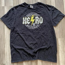 Y2K Hero Band Tour Concert 2000s Style Grunge Skater Emo Punk Tee Rock VTG