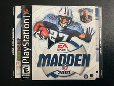 Madden NFL 2001 PS1 PlayStation Artwork  Instruction Manual Only