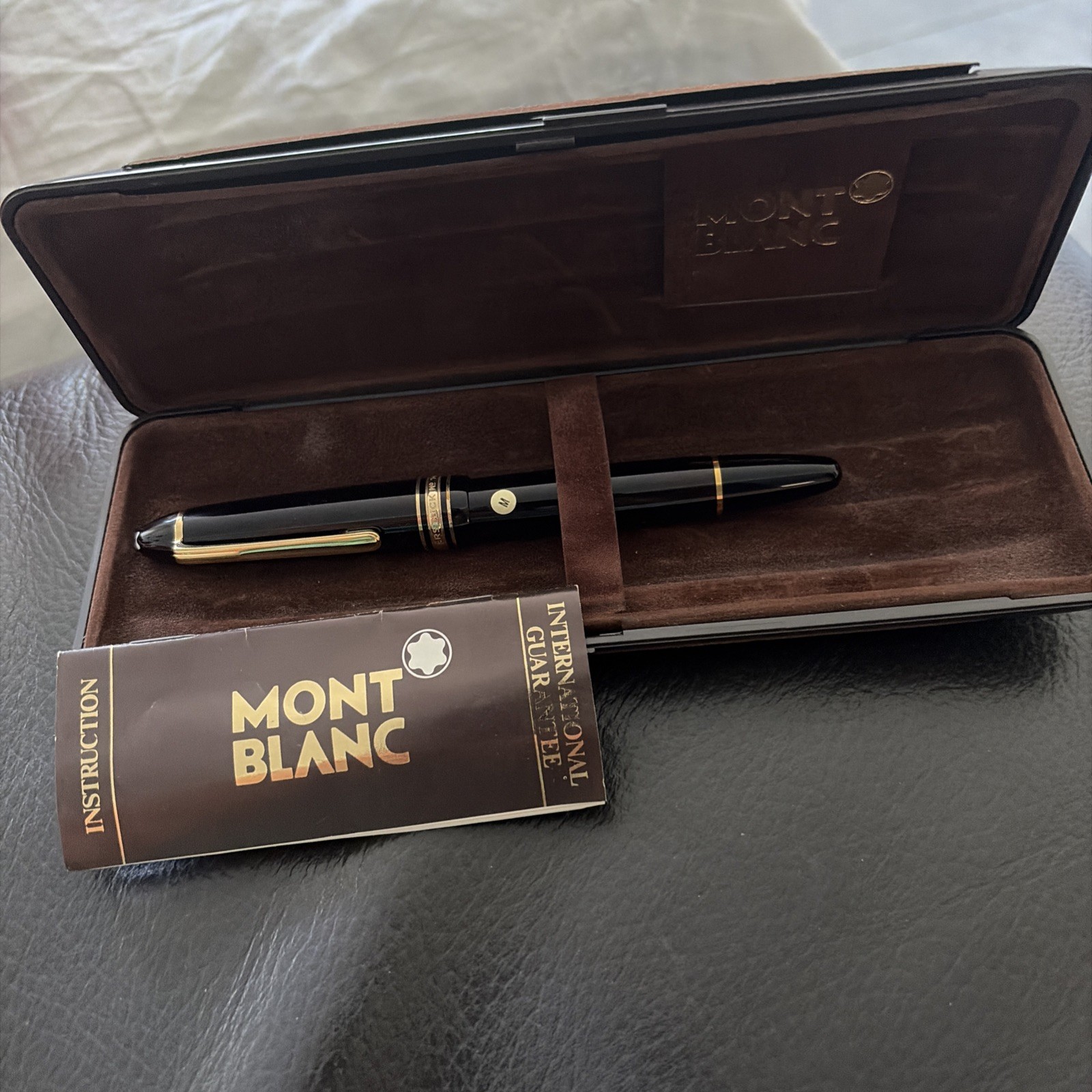 Penna Stilografica Montblanc Meisterstuck 144 Vintage - Pennino Oro - Full Set
