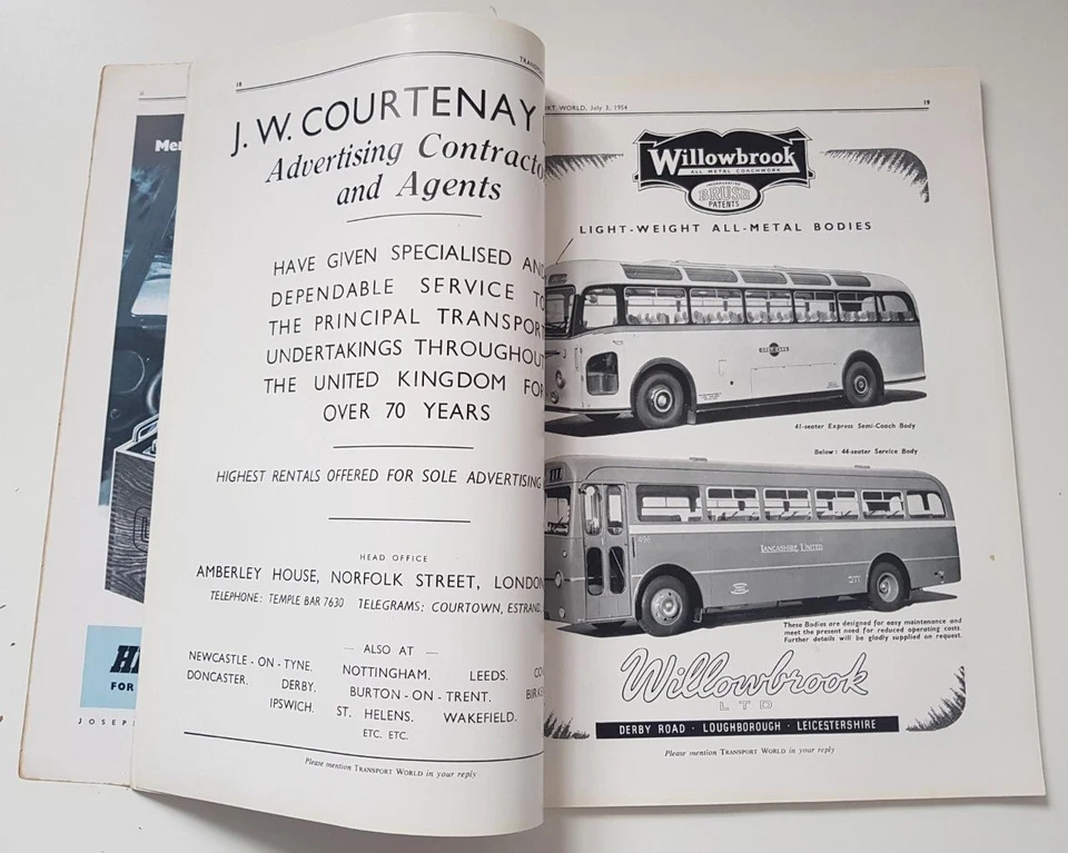 TRANSPORT WORLD NEWSPAPER MAGAZINE JUL 3 1954 VOL CXVI(116) NO. 3650 - Image 3 of 4