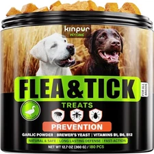 100% Natural Flea and Tick Prevention Chewable Pills for All Dogs, Made In USA ?