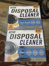 Lot of 2 24ct (48 tablets total) AcTive Garbage Disposal Cleaner Septic Safe NEW