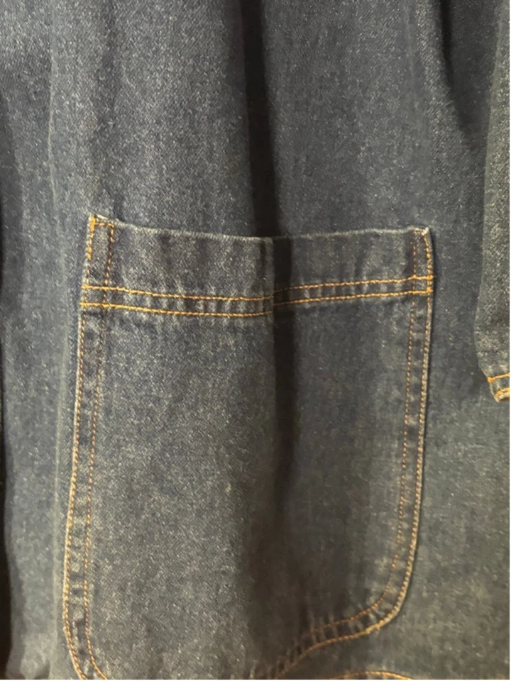 Vintage Gitano Denim Blazer Jacket 22W Oversized 90s Jean Coat Pockets - Image 4 of 4