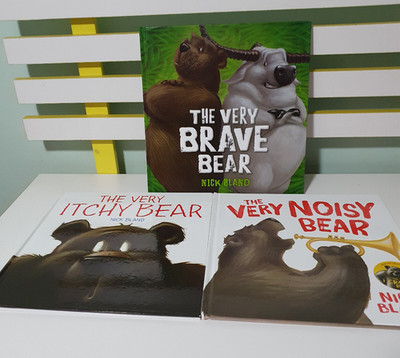 The Very Cranky Bear Picture Book Set x3   Itchy, Noisy, Brave   Hardcover Kids