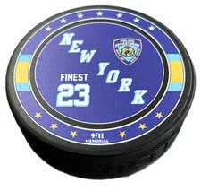 NYPD 23 Official 9/11 Memorial Hockey Puck To Commemorate The 23 Lives Lost