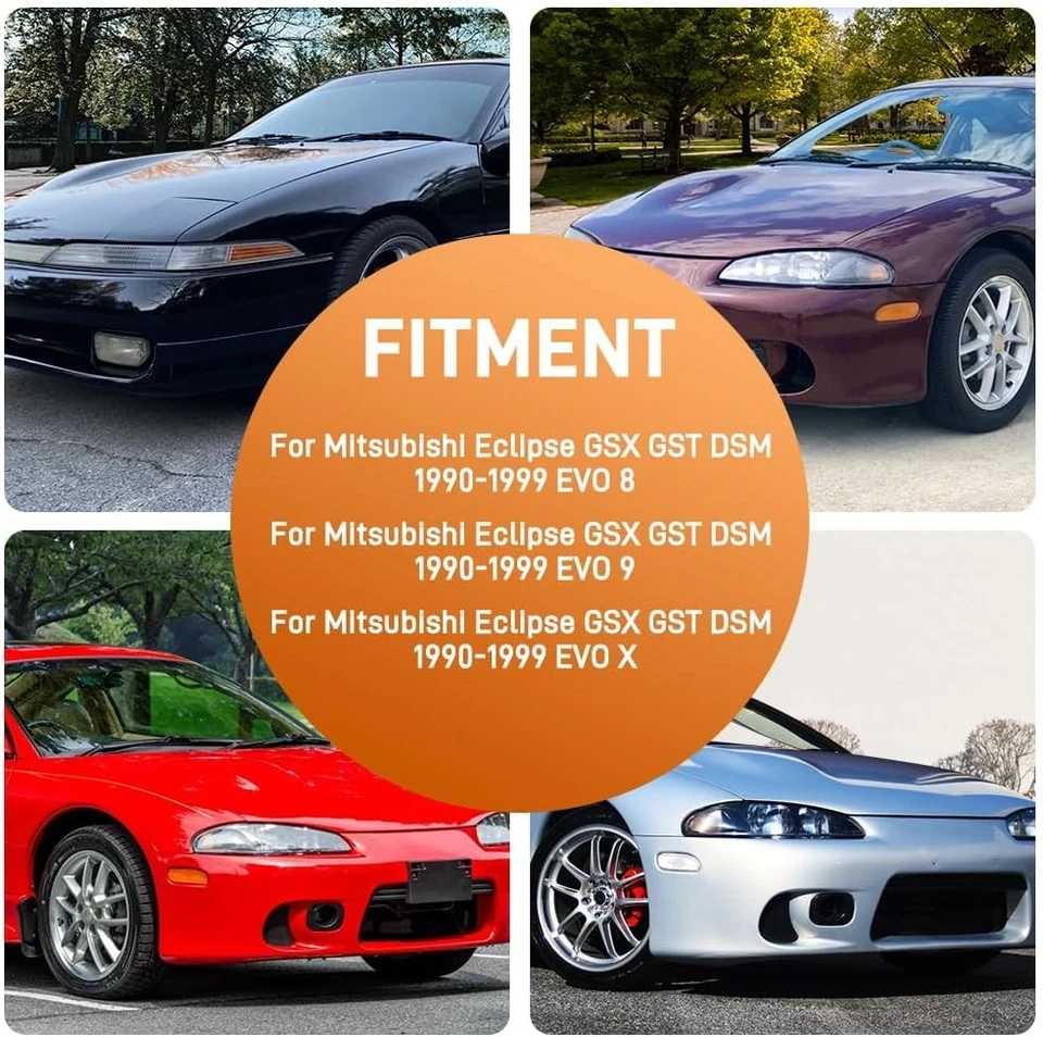 Soportes de montaje de pinza Brembo EVO para Mitsubishi Eclipse GSX GST DSM 1990-99 Foto 3 de 4