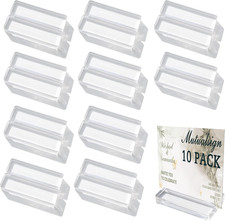 Acrylic Name Card Holder 10 PCS Acrylic Place Card Holder, Clear Acrylic Sign Ho