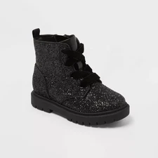 Toddler Girls' Khloe Ankle Boots - Cat & Jack Black 11T