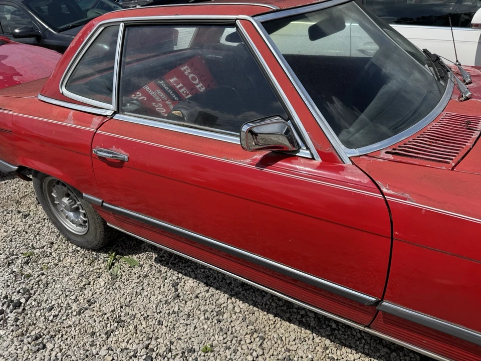 Mercedes-Benz 450SL 1973 puerta lateral del pasajero mano derecha completa OEM pieza usada Foto 4 de 4
