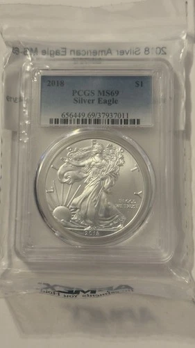 2018 American Silver Eagle MS-69 PCGS