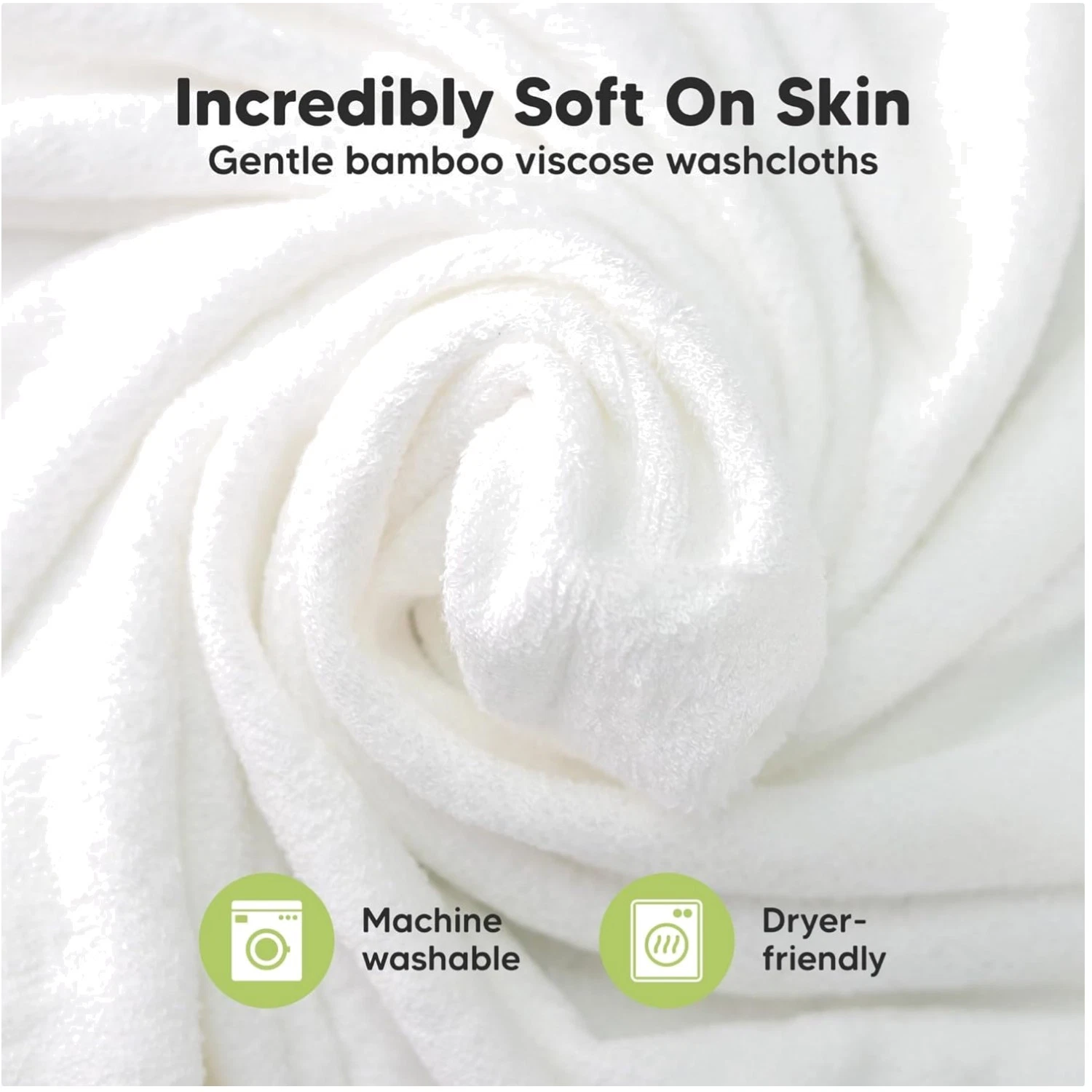 Gentle Baby Towels Set - 6-Pack Washcloths
Opens in a new window or tab