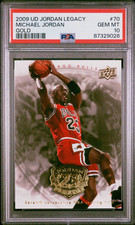 2009 UD Upper Deck Jordan Legacy Gold Michael Jordan #70 PSA 10