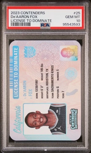 De'Aaron Fox 2023 Panini Contenders De'Aaron Fox #25