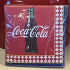 Hallmark Coca Cola Checkered Retro 24 Napkins NEW SEALED Party Express VTG