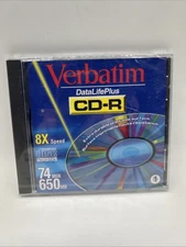 Verbatim Data Life Plus Lot Of 3  CD-R 650 MB 8X Speed New Sealed